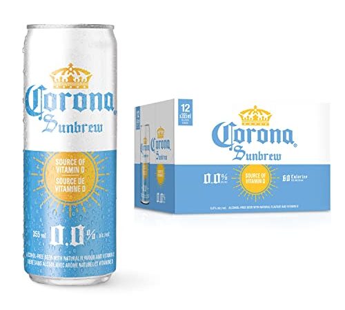 Corona Sunbrew Non-alcoholic Beer Source of Vitamin D, 355 mL Cans, 12-Count