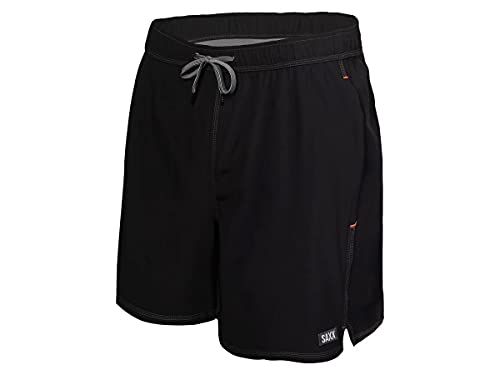 Saxx Men's Underwear - Oh Buoy 2N1 Volley 5" with Built-in Pouch Support - Shorts for Men Black