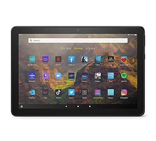 Amazon Fire HD 10 tablet, 10.1", 1080p Full HD, 32 GB, latest model (2021 release), Black