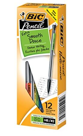 BIC Pencils Mechanical Pencils, Black, 0.7mm, Dozen Box