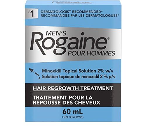 Rogaine Men's Rogaine 2% Minoxidil Topical Solution - Hair Loss & Thinning Treatment, 1 Month Supply , 60 ml (Pack of 1)