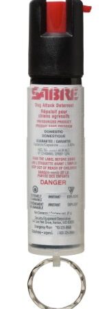 SABRE Dog & Coyote Attack Deterrent, #1 Brand Trusted Pepper Spray Brand by Police and Consumers Worldwide, Maximum Strength Formula, 5 One-Second Bursts of Protection, 3-Meter Spray Range