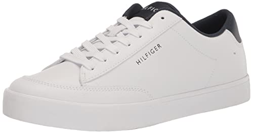 Tommy Hilfiger Men's Ryobi Sneaker, White/Navy 140, 11.5