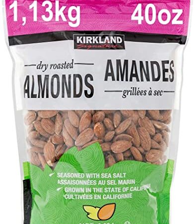 1,13kg. Dry Roasted Almonds. Kirkland Signature. (40oz)