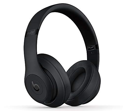 Beats Studio3 Wireless Noise Cancelling Over-Ear Headphones - Apple W1 Headphone Chip, Class 1 Bluetooth, 22 Hours of Listening Time, Built-in Microphone - Matte Black (Latest Model)