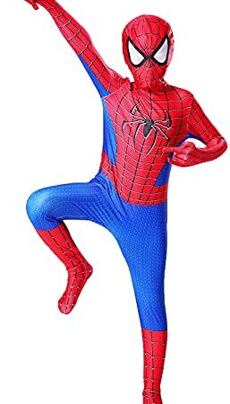 Boys' role play, children's costume party Halloween costume superhero one-piece tights(110-XS,CF2)