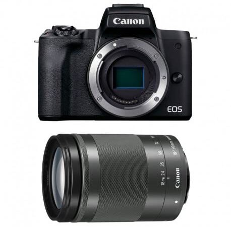 Canon EOS M50 Mark II + EF-M 18-150mm is STM Kit Black (International Version)