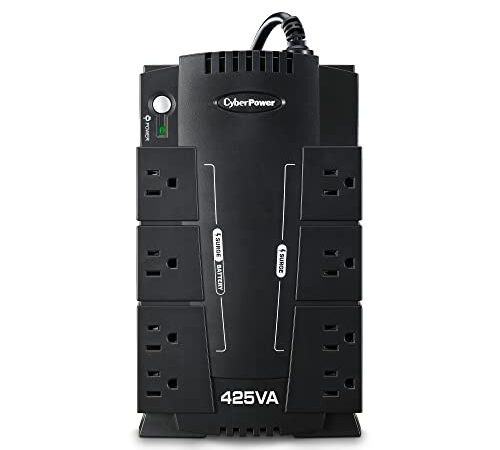 CyberPower CP425SLG Standby UPS System, 425VA/255W, 8 Outlets, Compact