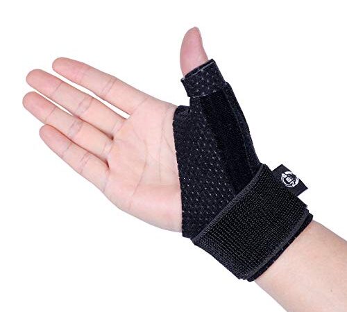 Dr.Welland Reversible Thumb & Wrist Stabilizer splint for BlackBerry Thumb, Trigger Finger, Pain Relief, Arthritis, Tendonitis, Sprained and Carpal Tunnel Supporting, Lightweight and Breathable S/M