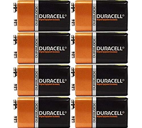 Duracell - CopperTop 9V Alkaline Batteries - Long Lasting, All-Purpose 9 Volt Battery for Household and Business - 8 Count