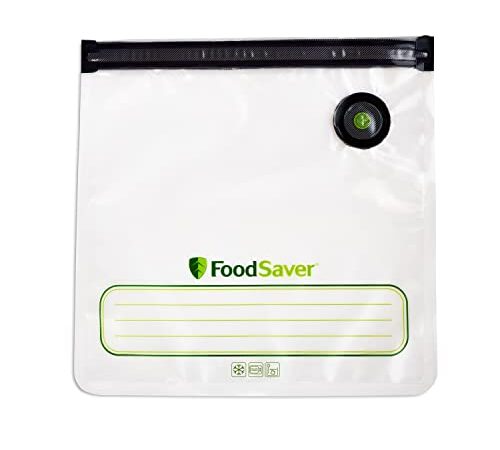 FoodSaver® Reusable Gallon Vacuum Zipper Bags, for Use with FoodSaver Handheld Vacuum Sealers, 8 Count