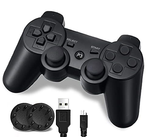 Game Controller, Wireless Controller Double Vibration Control Joypad Compatible for Series 3 System, with Charger Cable (Made by 3rd Party)