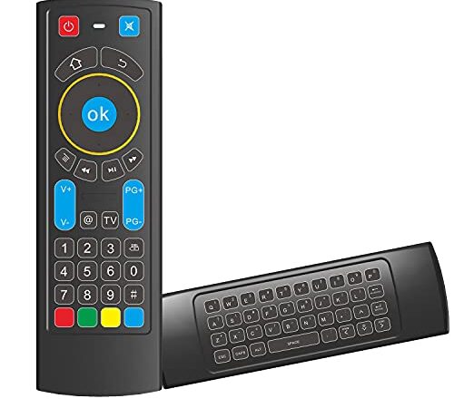 GOWELL Smart Bluetooth Remote Control Replacement for Amazon Fire TV and Fire TV Stick Works with Android TV Box Windows Raspberry pi 3(No MIC Function)