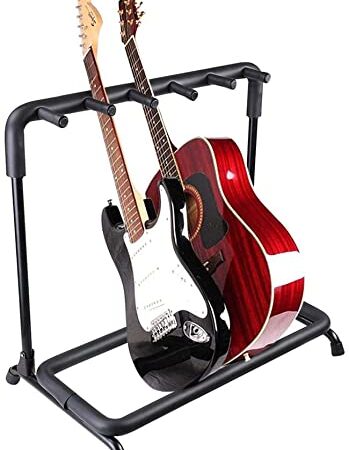 Guitar Stand,Multiple-Guitar Stands & Hangers,Multi-Guitar Display Rack Folding Stand Band Stage Bass Acoustic Guitar (5 Holder)