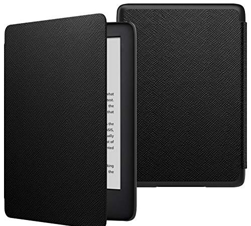 MoKo Case Fits 6" Kindle (10th Generation, 2019 Release), Thinnest Protective Shell Cover with Auto Wake/Sleep, Will Not Fit Kindle Paperwhite 10th Generation 2018 - Black