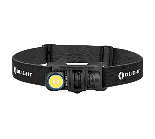 OLIGHT Perun 2 Mini LED Rechargeable Headlamp 1100 Lumens, Waterproof Head Light with White & Red LEDs and 6 Lighting Modes, Lightweight Flashlight with Head Band for Home, Running, Hiking, Camping, Working (Black, CW: 5700K~6700K)