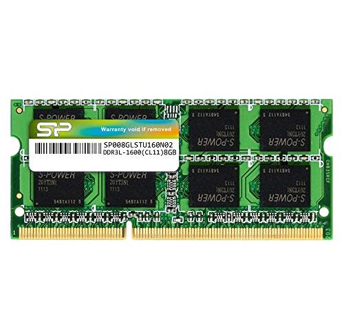 Silicon Power 8GB DDR3L 1600MHz (PC3 12800) 204pin CL11 1.35V SODIMM Laptop Memory Module SP008GLSTU160N02