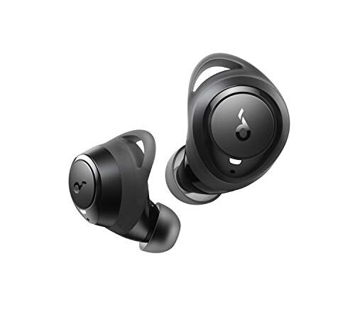 Soundcore by Anker Life A1 True Wireless Earbuds, Powerful Customized Sound, 35H Playtime, Wireless Charging, USB-C Fast Charge, IPX7 Waterproof, Button Control, Bluetooth Earbuds, Commute, Sports