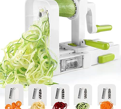 Spiralizer Vegetable Slicer 5 Blade Zucchini Spiralizer Vegetable Spiralizer Spiral Slicer Zucchini Noodle Veggie Pasta Spaghetti Maker