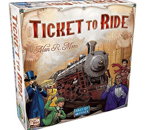 Ticket to Ride - A Board Game by Days of Wonder | 2-6 Players - Board Games for Family | 30-60 Minutes of Gameplay | Games for Family Game Night | for Kids and Adults Ages 8+ | English Version