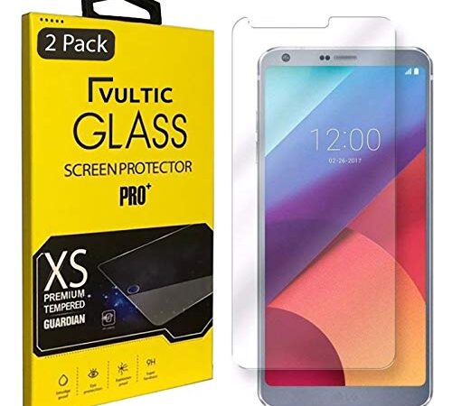 Vultic [2 Pack] Screen Protector for LG G6 [Case Friendly], Tempered Glass Film Cover