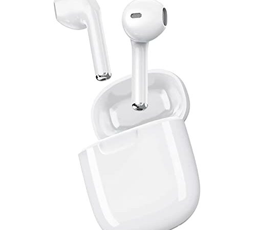 Wireless Earbud, Bluetooth 5.3 Earphone with Built-in Microphone Noise Cancelling Air Buds Pods 3D Stereo Headsets in-Ear IPX7 Waterproof Earbuds Sport Headphone for iPhone/airpod Case/iOS/Android