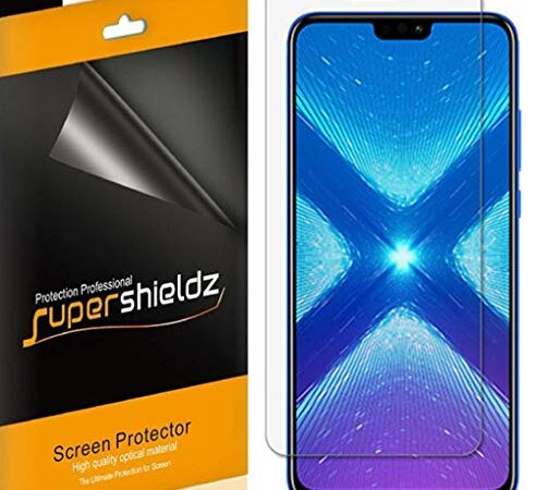 (6 Pack) Supershieldz for Huawei Honor 8X Screen Protector, High Definition Clear Shield (PET)