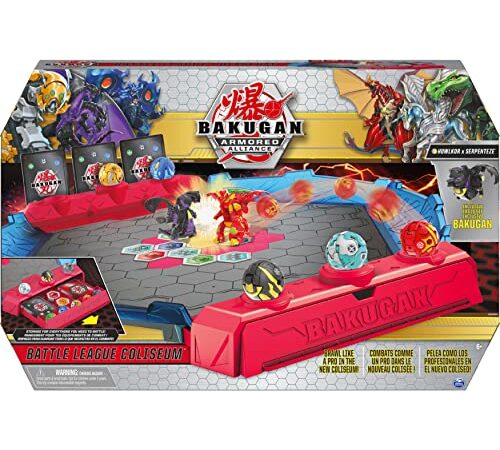Bakugan Battle League Coliseum, Deluxe Game Board with Exclusive Fused Howlkor x Serpenteze, Kids Toys for Boys Ages 6 and up