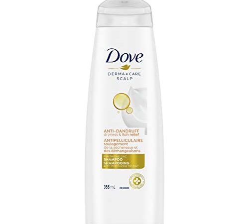 Dove Derma+Care Scalp Anti-Dandruff Dryness & Itch Relief Shampoo for visibly flake free, smooth hair 355 ml