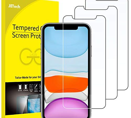JETech Screen Protector for iPhone 11 and iPhone XR, 6.1-Inch, Tempered Glass Film, 3-Pack