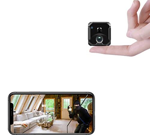 Spy Camera Wireless Hidden 150 Days Standby 4K Small WiFi PIR Camera for Home Security Mini Indoor Battery Cam w/Night Vision Motion Detection